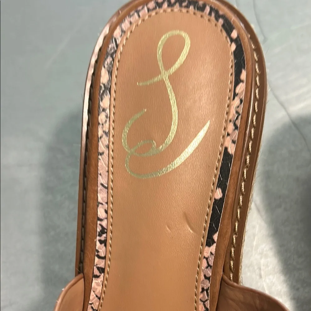Women's Tan Buckle Slide Sandals - Jessica Simpson